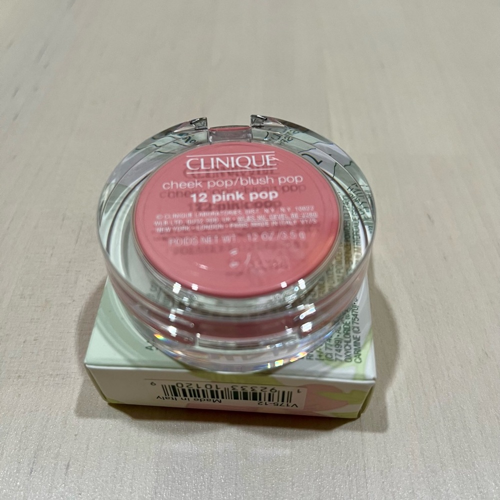 New with box Clinique Cheek Pop Blush - 12 Pink Pop full size - Picture 2 of 3